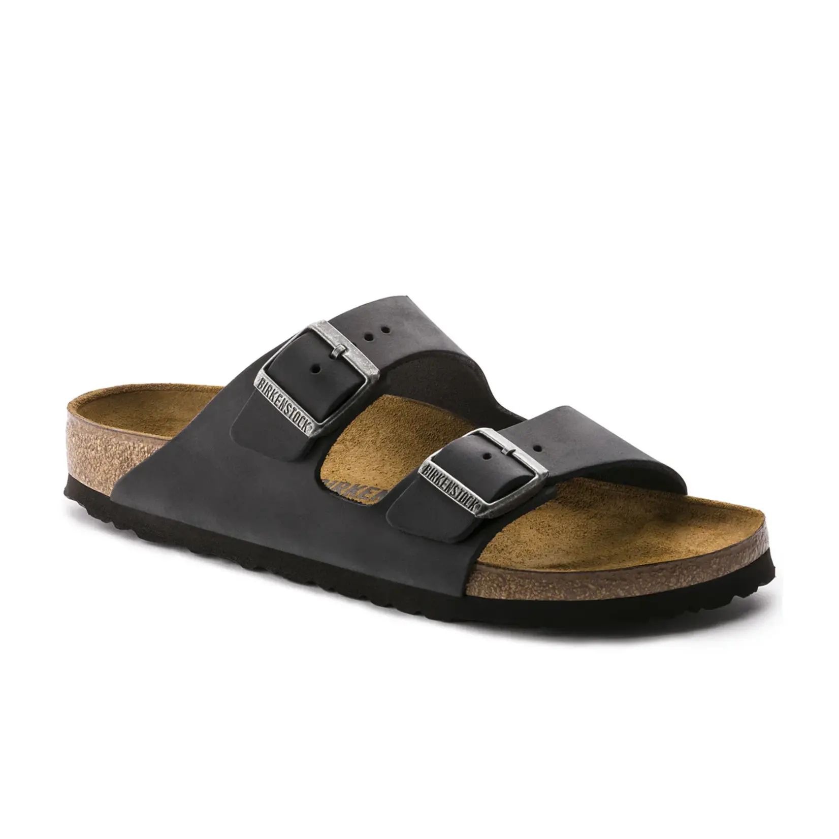 Birkenstock Arizona Black Oiled Leather Regular