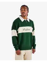 Malbon BENNETT KNIT POLO SWEATER - FOREST