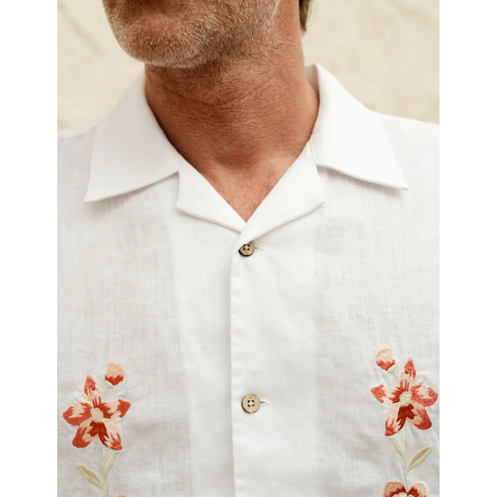 Mr Simple GARDEN STATE WHITE/FLOWERS