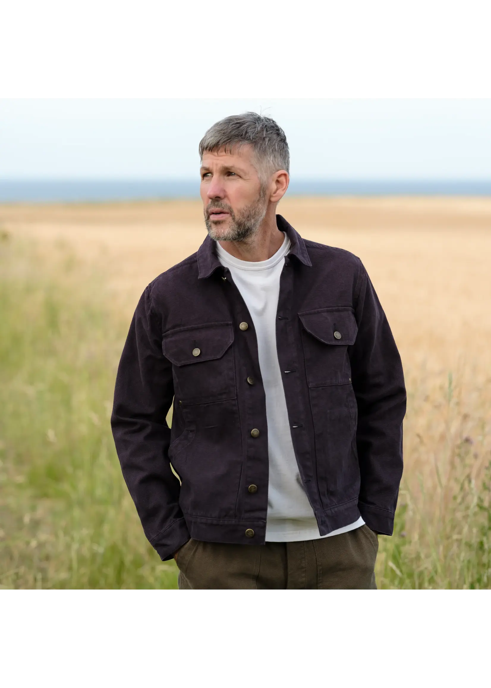 yarmouth oilskins The Drivers Jacket - Navy Yarmouth Oilskins