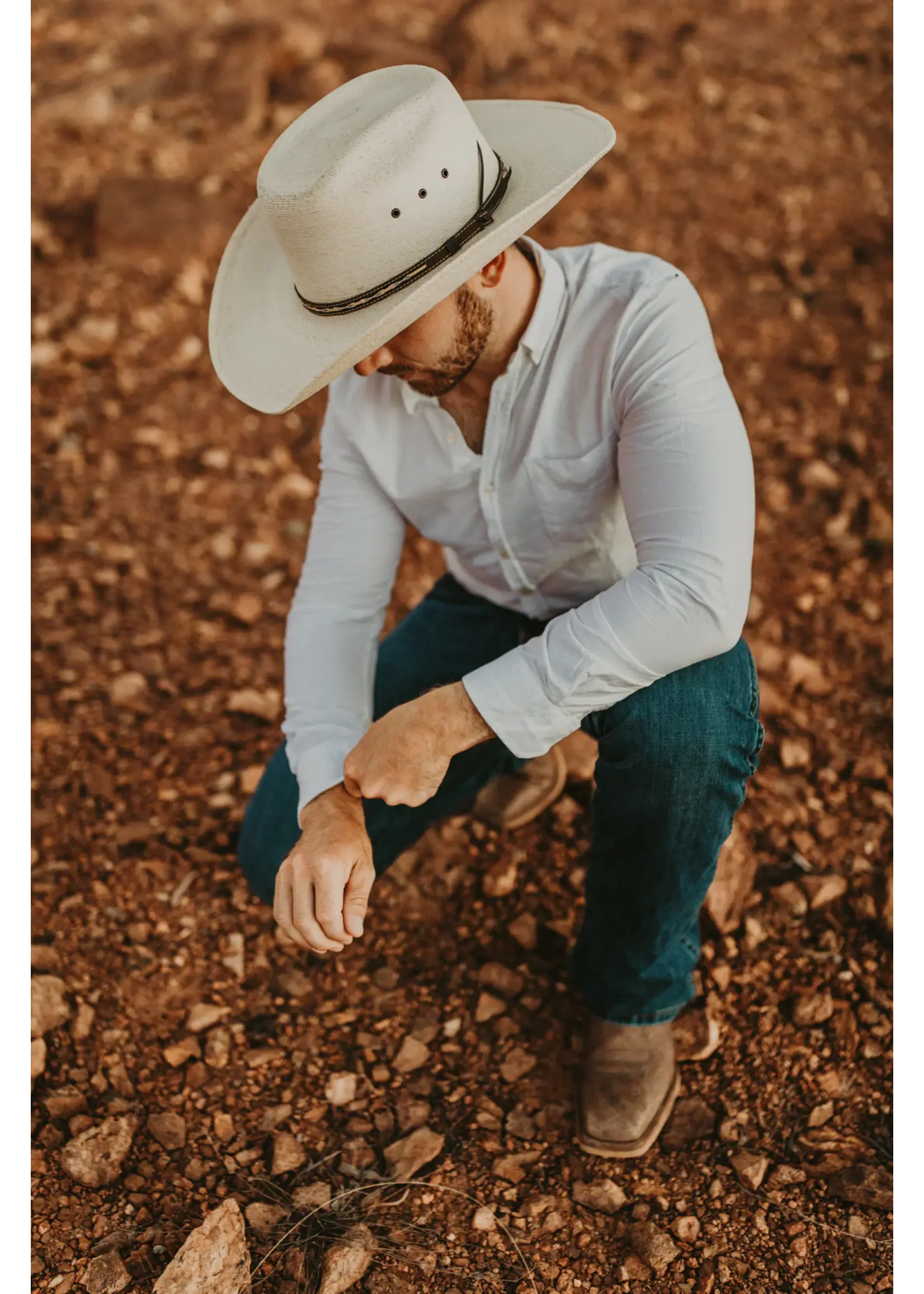 Stetson Stetson Square Straw Natural Medium