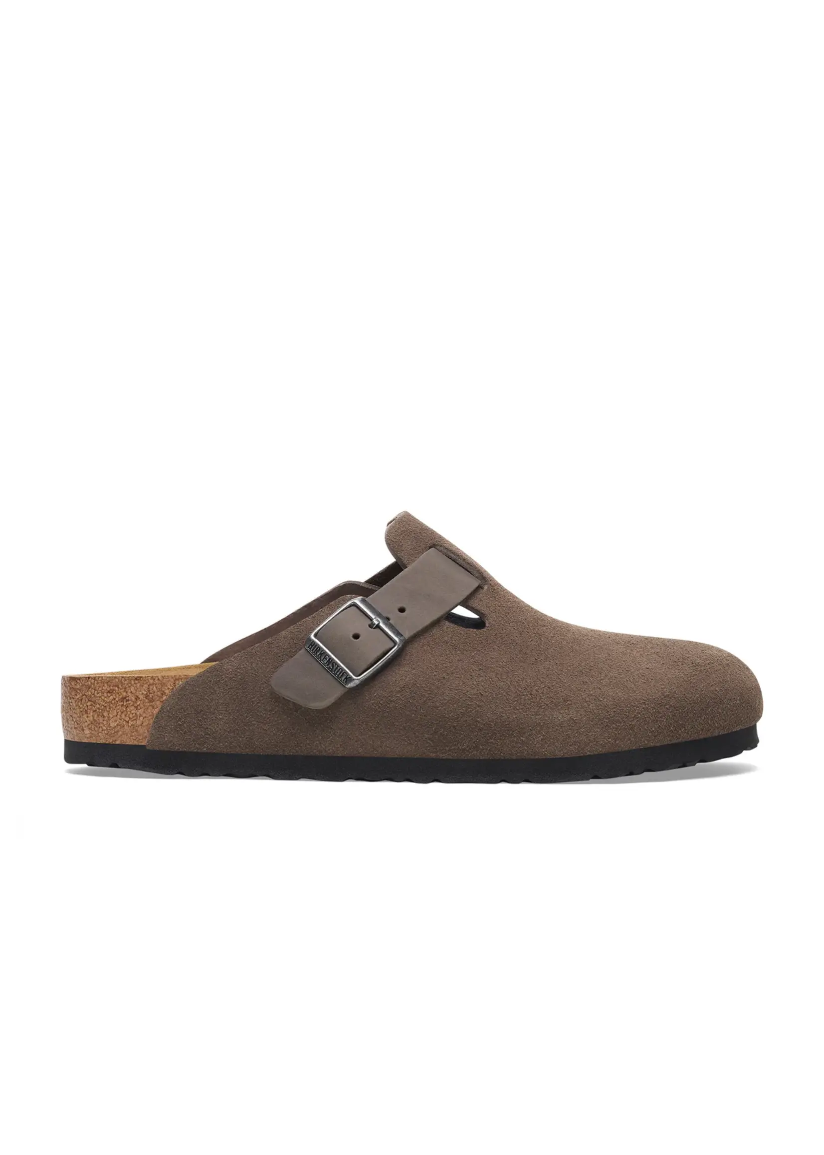 Birkenstock Boston Concrete Grey Oiled/Suede Leather Regular