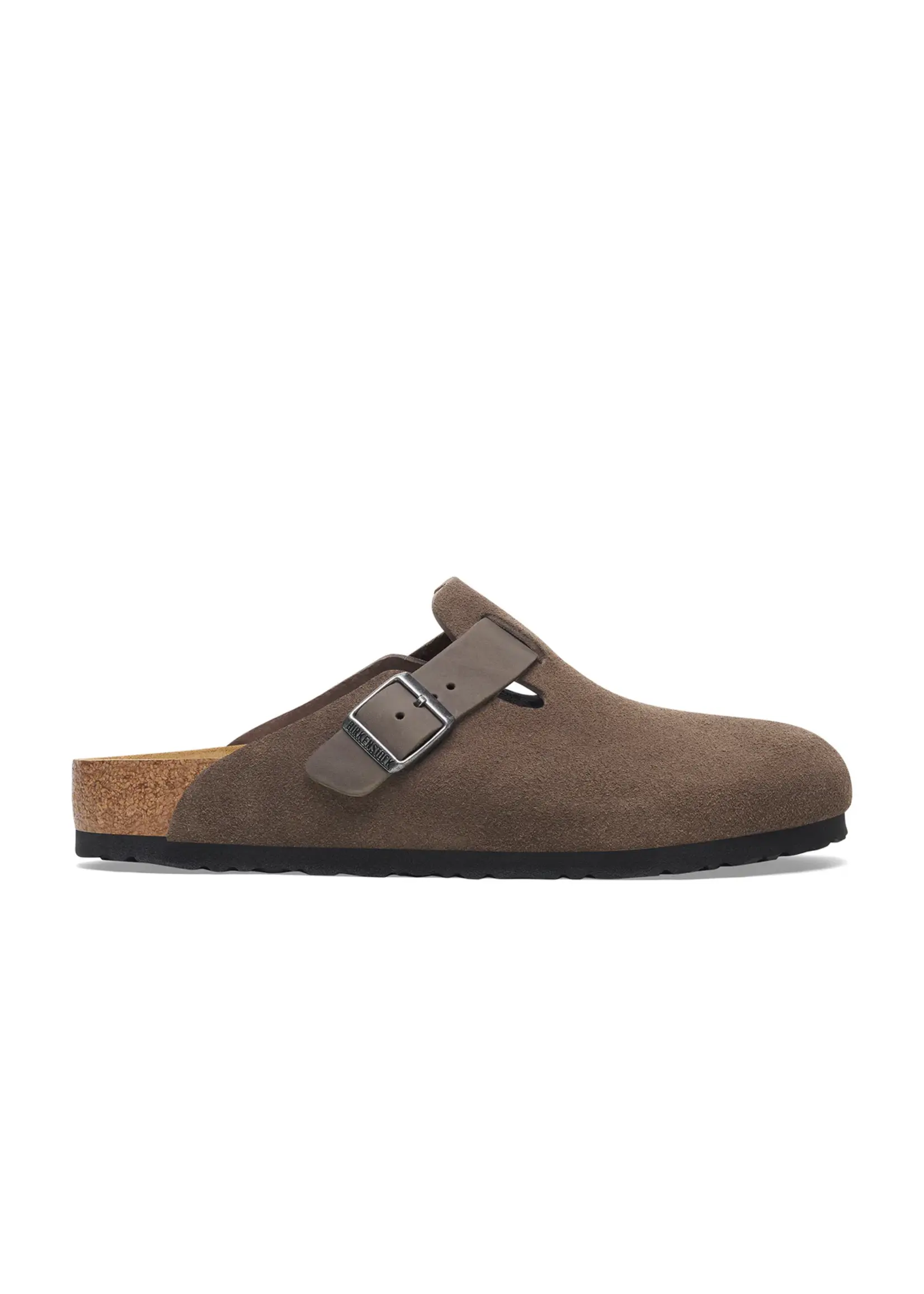 Birkenstock Boston Concrete Grey Oiled/Suede Leather Regular