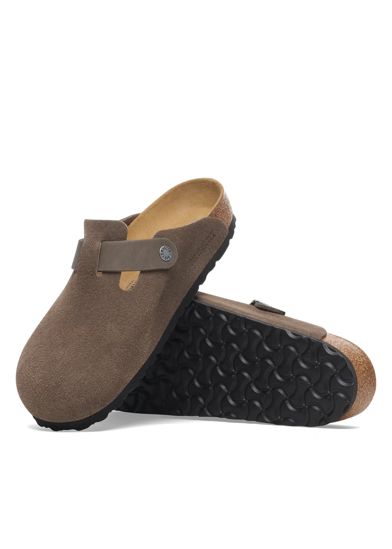 Birkenstock Boston Concrete Grey Oiled/Suede Leather Regular