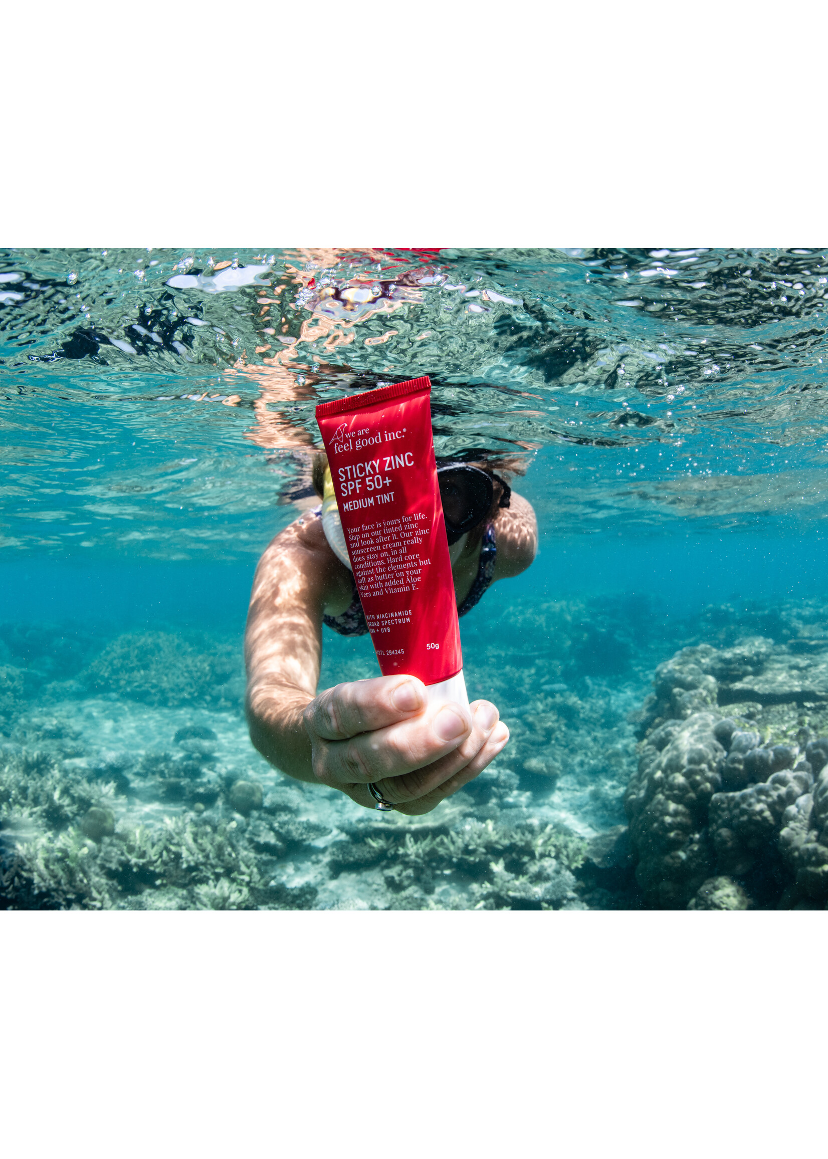 We Are Feel Good Inc. Sticky Zinc Medium Tint SPF50+ 50g - Medium Tint