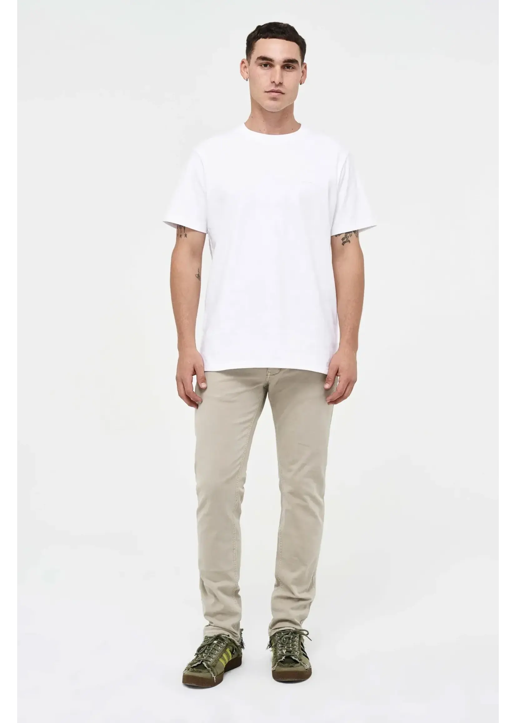 NEUW LOU SLIM TWILL WASHED STONE