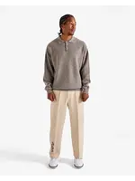 Malbon GAUGE WAFFLE KNIT POLO - TAUPE Large