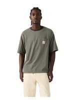 Levis SS WORKWEAR TEE EUAN STRIPE DRIED SAGE