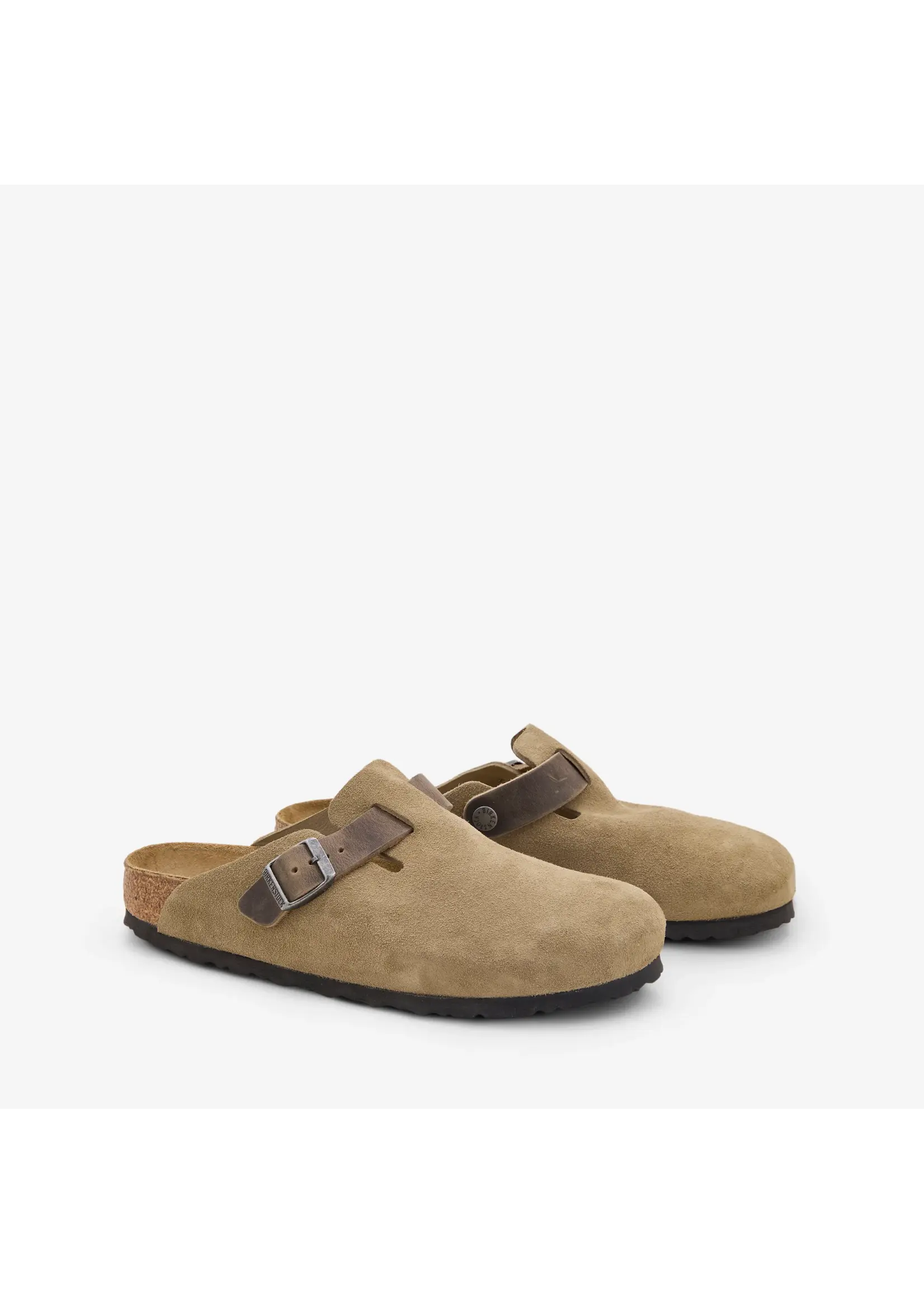 Birkenstock Boston Faded Khaki Oiled/Suede Leather Regular