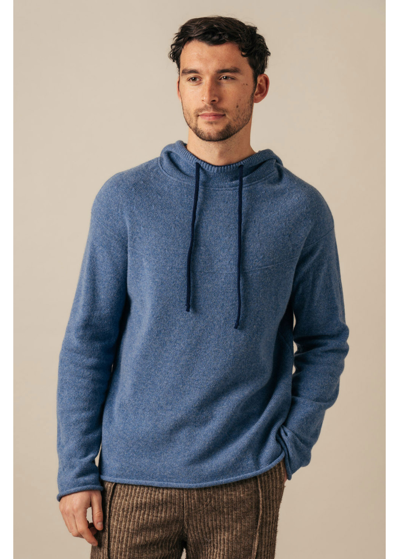 Eribe Knitwear Scotland Corry Hoody Sweater- Jeans