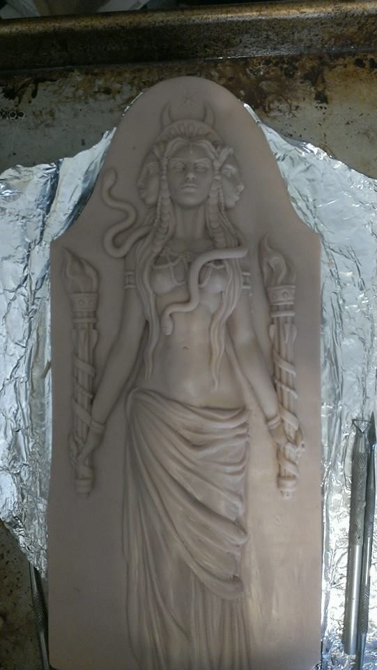 Hekate Plaque by Jeff Cullen