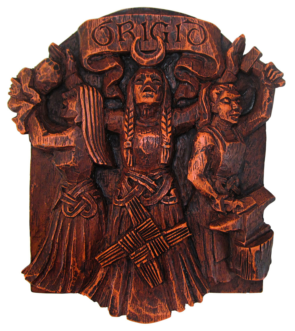 Brigid Plaque in Wood Finish