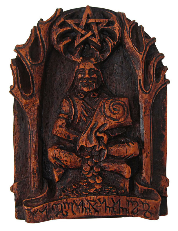 Cernunnos Plaque in Wood Finish