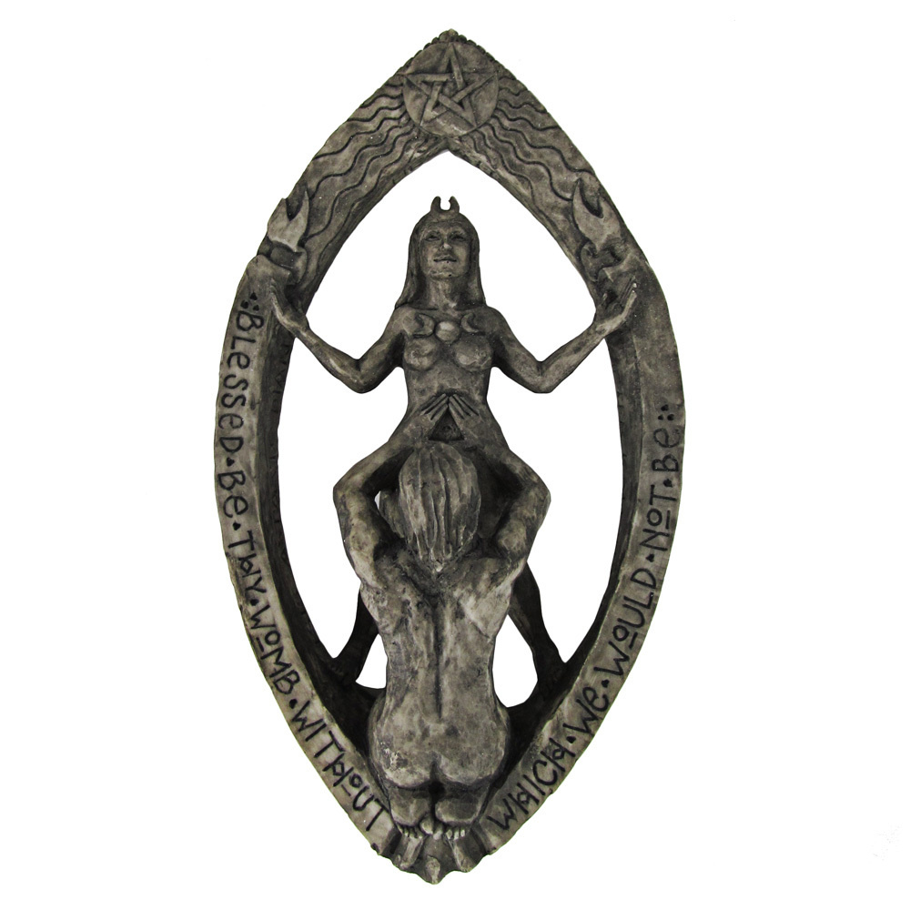 Drawing Down The Moon Plaque in Stone Finish