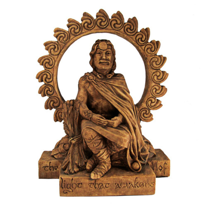 Lugh Statue in Wood Finish