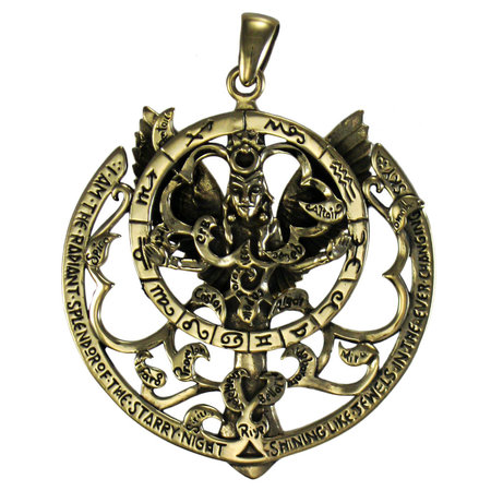 Queen of Heaven Pendant in Bronze