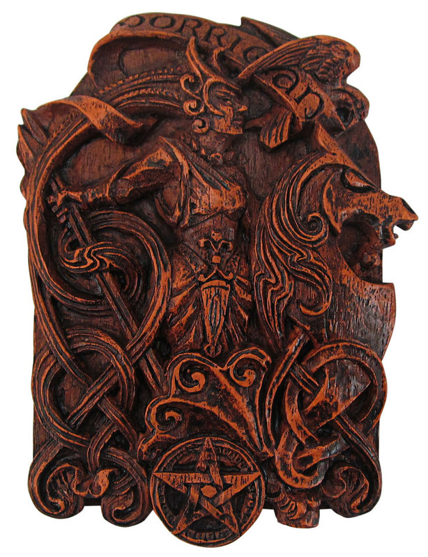 Morrigan Plaque in Wood Finish