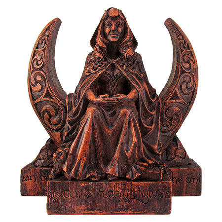 Moon Goddess Statue in Wood Finish