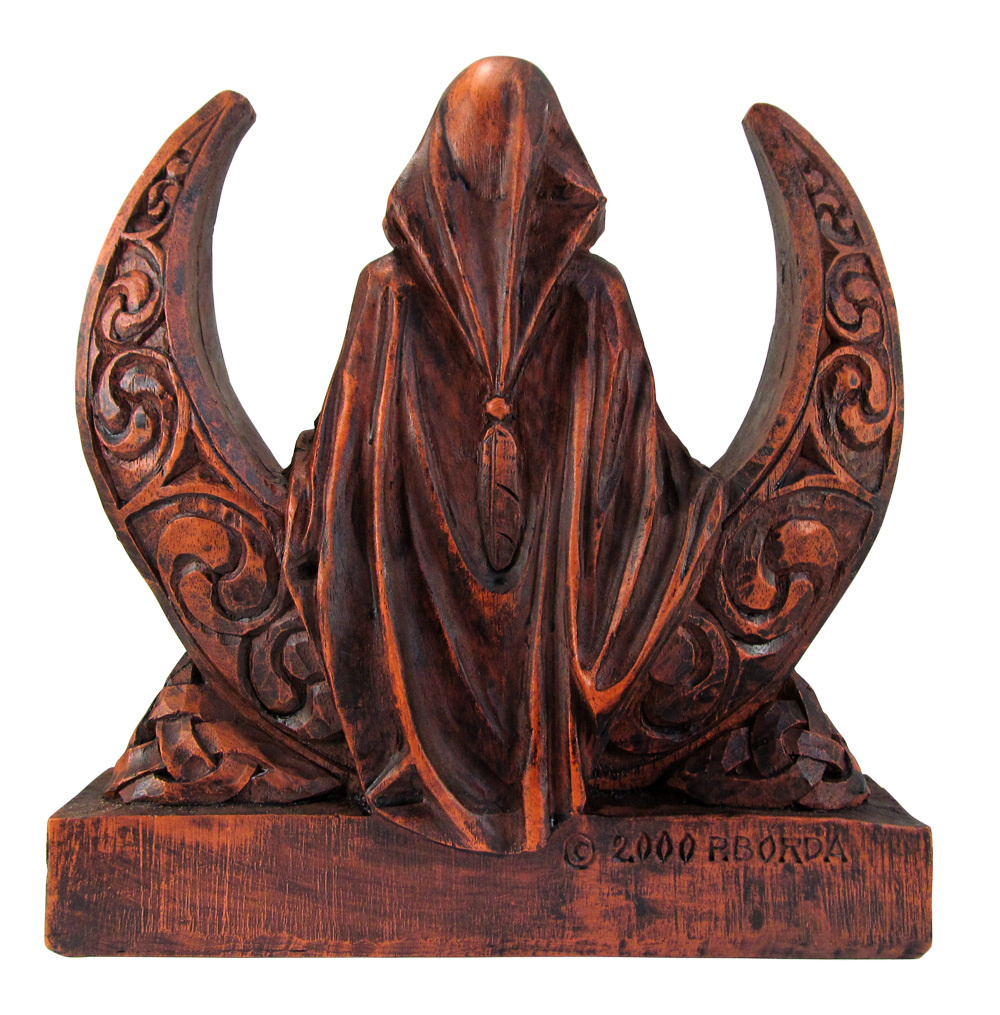 Moon Goddess Statue in Wood Finish