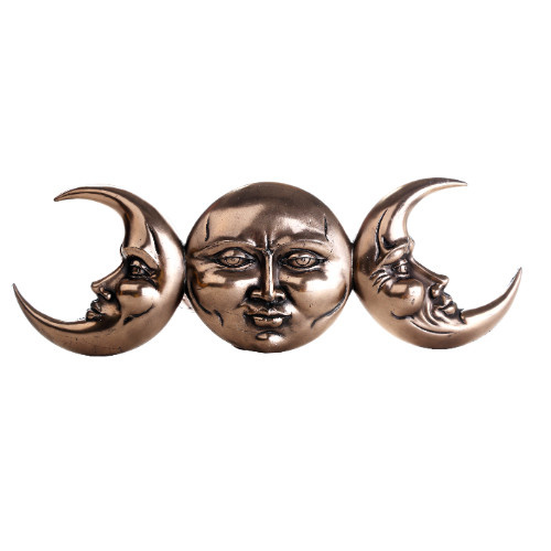 Triple Goddess Plaque in Cold Cast Bronze