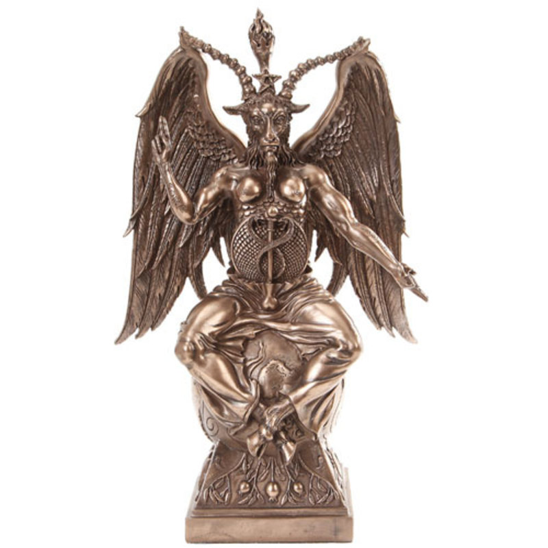 Baphomet Cold Cast Statue - Pentagram