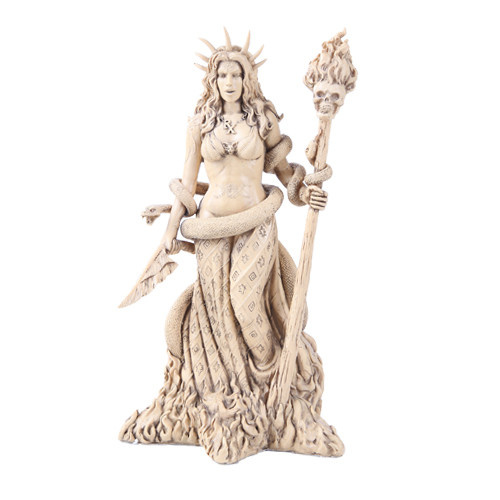 Hecate Statue in Bone Finish
