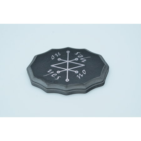 Saturn Kamea Pendulum Board in Black and Lead