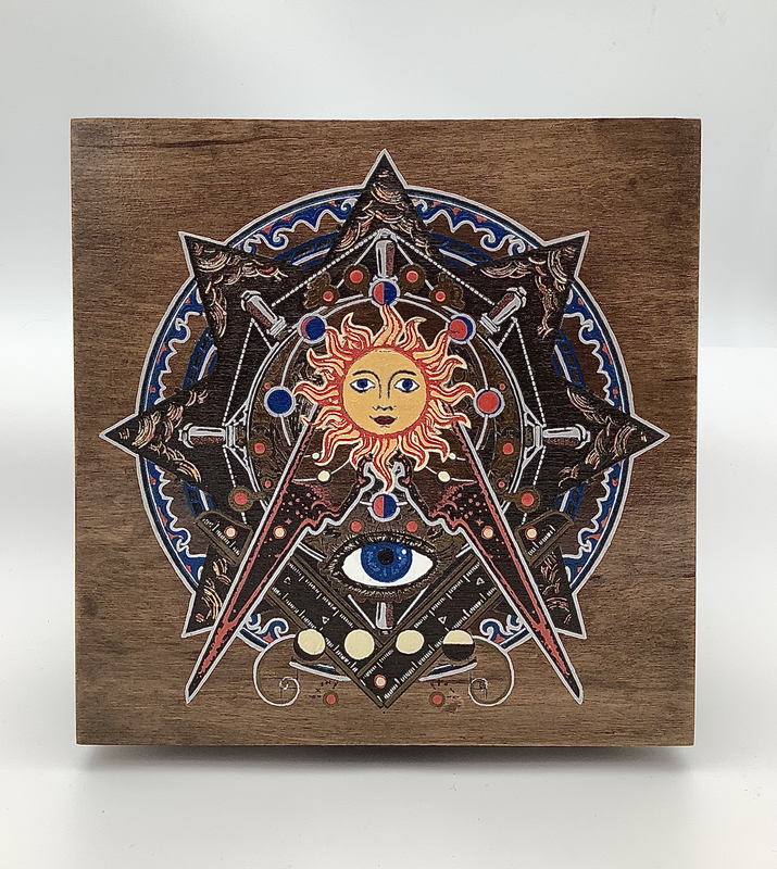 Masonic Occult Wood Altar Box