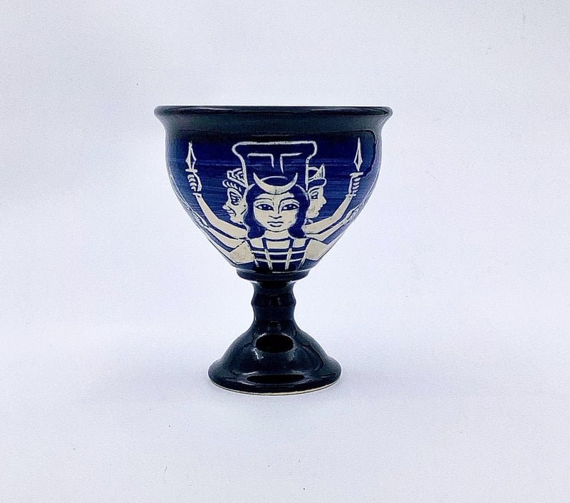 Hecate Chalice in Blue and Black