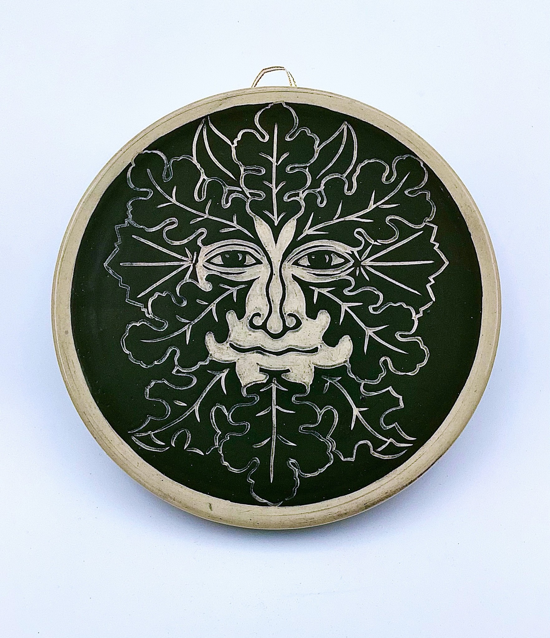Green Man Wall Plaque