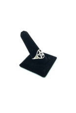 Pentacle Triquetra Ring in Sterling Silver