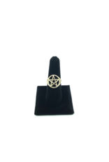 Small Pentacle Ring in 14K Yellow Gold