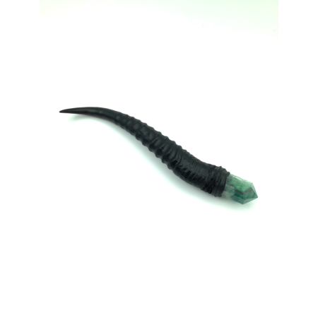 Dragon Wand with Fluorite Crystal