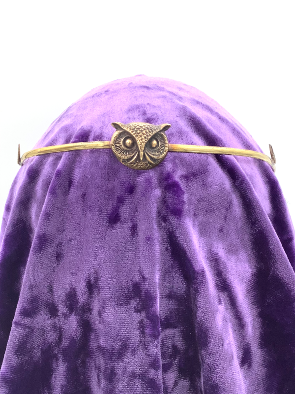 Priestess Owl Crown in Brass