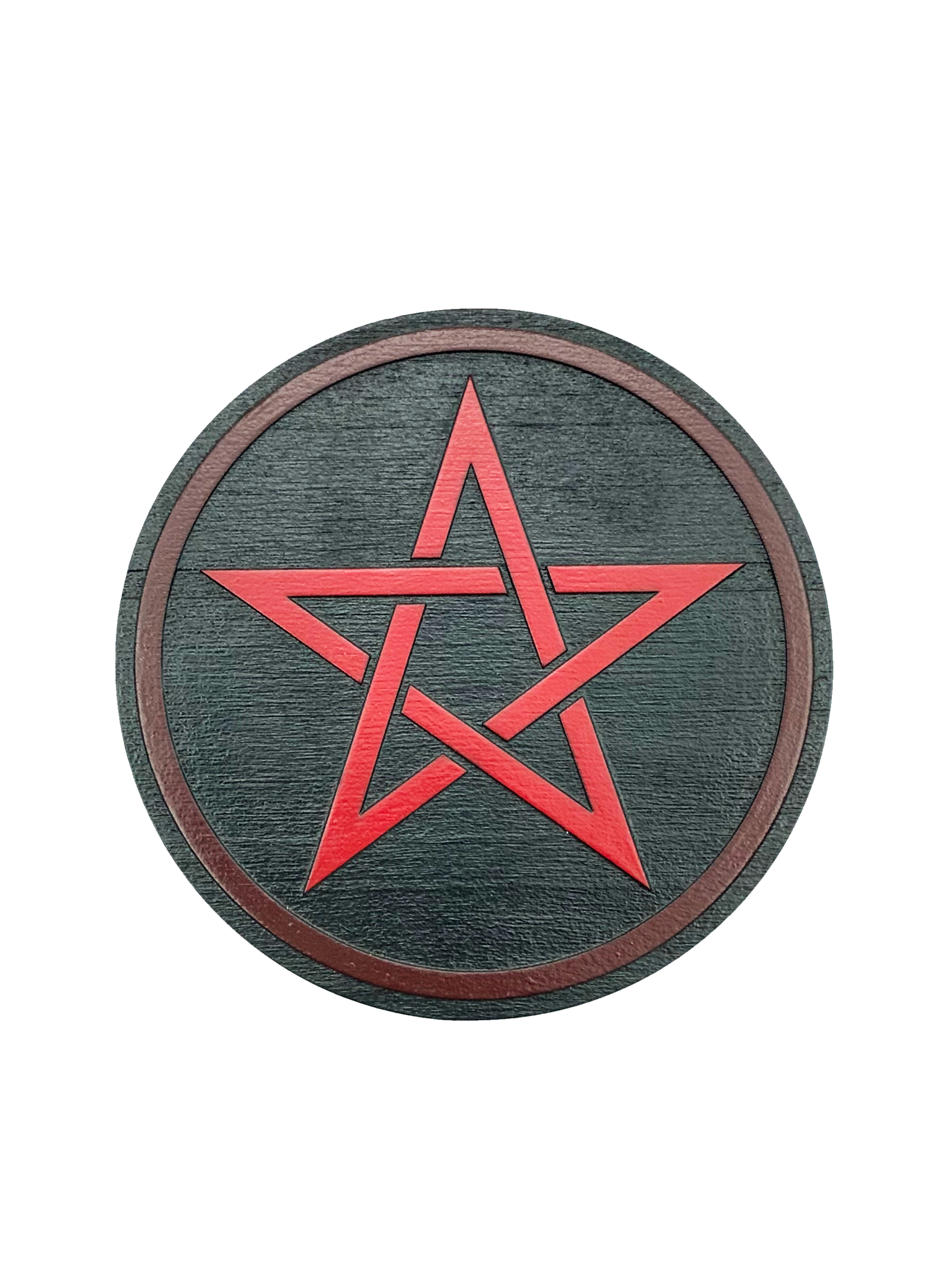 Red & Black Altar Pentacle in - Pentagram