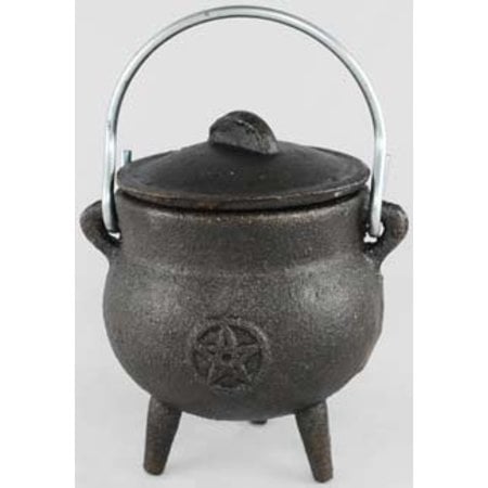 Pentacle Cast Iron Cauldron 3 inches