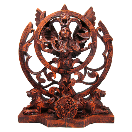 Queen of Heaven Statue in Wood Finish