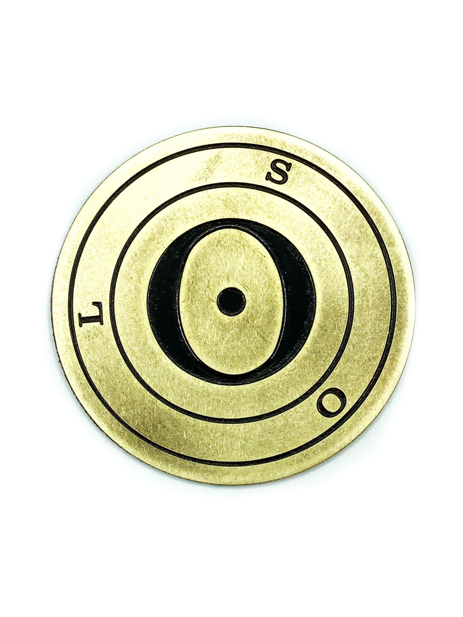 Sun Planetary Brass Seal Altar Paten 3 inches