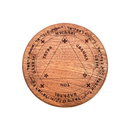 Trithemius Table of Practice Engraved in 9 inch Mahogany
