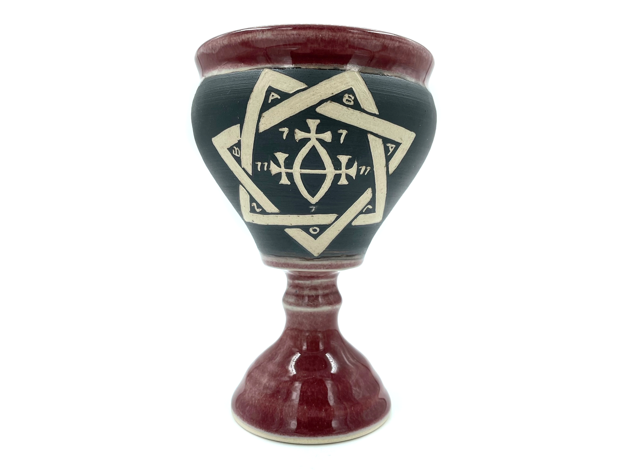 Star of Babalon Chalice in Burnt Red