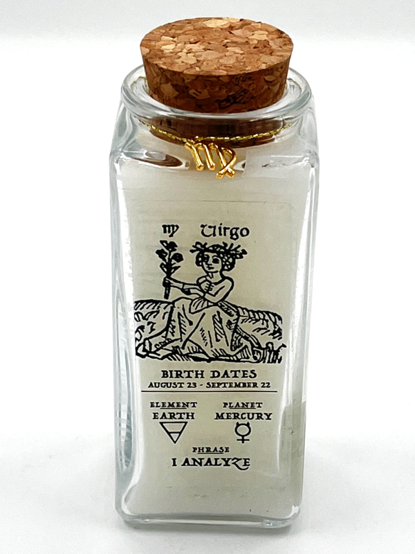 Virgo Zodiac Jar Candle