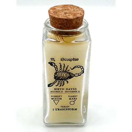 Scorpio Zodiac Jar Candle