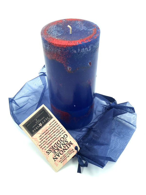 Minoan Snake Goddess Handmade Candle