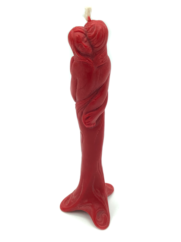 Red Lovers Entwined Candle