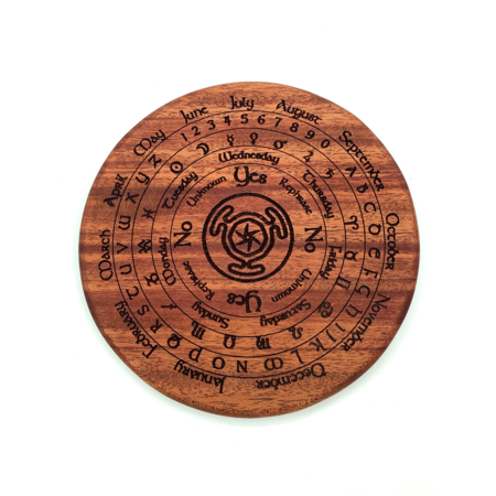 Hekate Astrological Pendulum Board 6 inch Mahogany