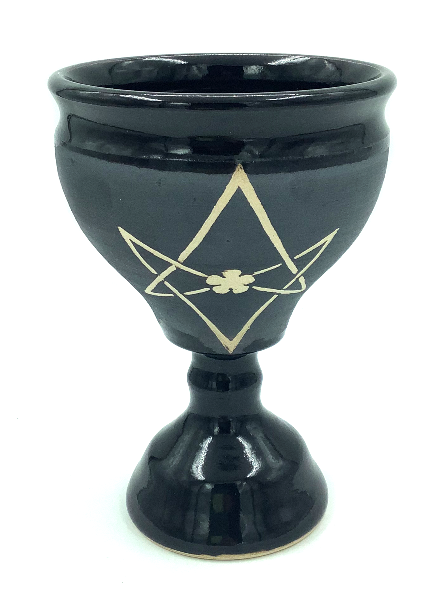 Unicursal Hexagon Chalice in Black