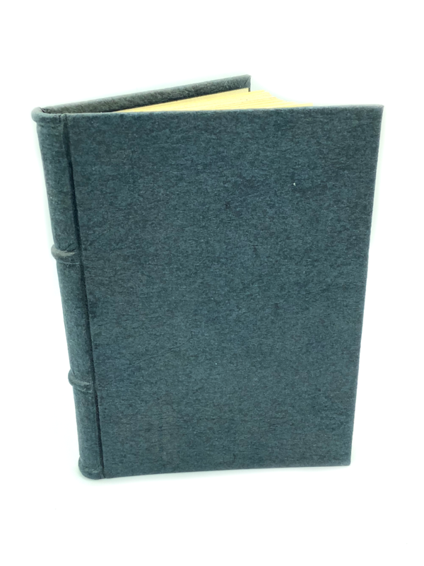 Indigo Vegan Leather Book of Shadows with Deckled Edged Pages 8 inches x 10 inches