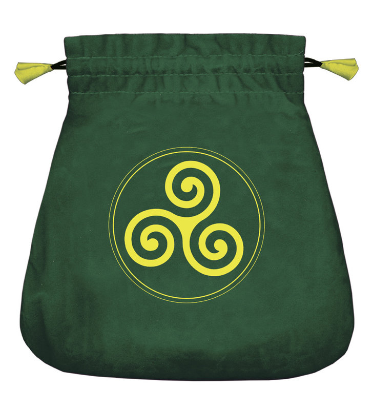 Tarot Bag: Celtic Triskel Velvet Bag