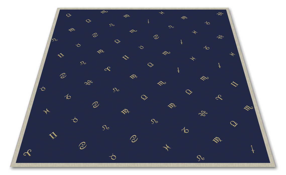 Velvet Tarot Cloth: Zodiac