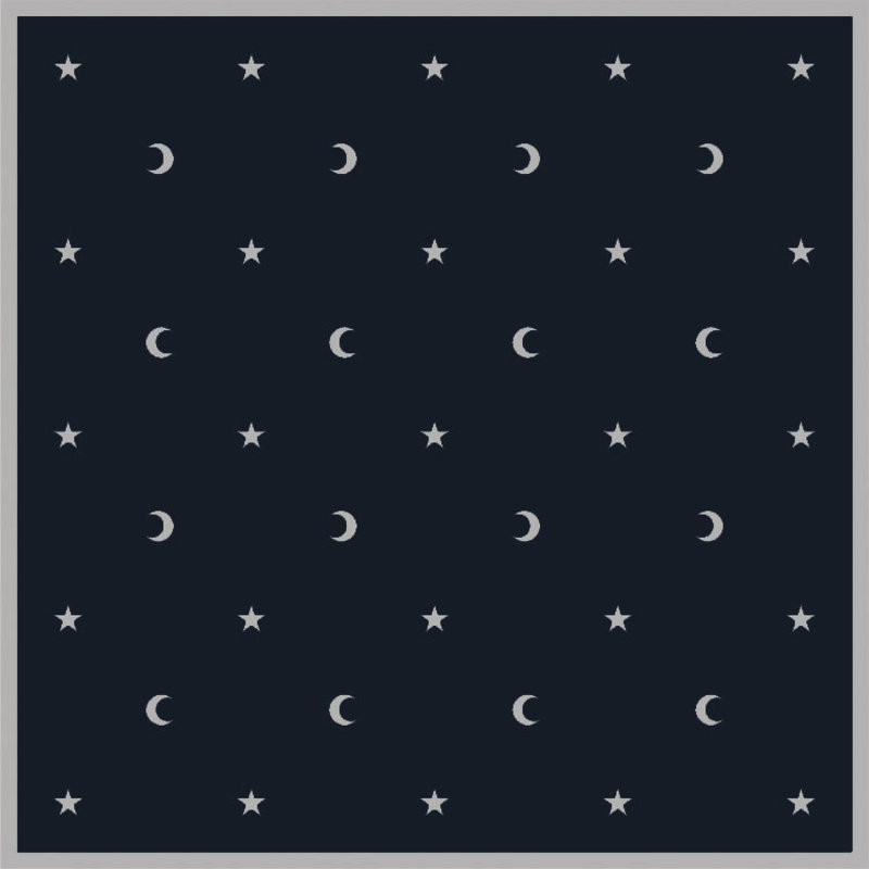 Velvet Tarot Cloth: Moon & Stars